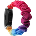 Miniatyrbilde 2 av 2: Scrunchies kompatibel med Fitbit Inspire 2 Band/inspire Hr Band/inspire Rainbow Large