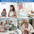 Miniatyrbild 4 av 5: Mini Bärbar Skrivare, Trådlös Bluetooth Termisk Fickskrivare för iOS och Android Grön