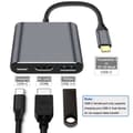 Miniatyrbillede 3 af 5: 3 i 1 Type C USB 3.1 til HDMI Adapter Laptop Hub til Macbook Air Pro Surface