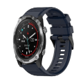 Miniatyrbillede 1 af 5: Til Garmin Descent Mk 2 26 mm horisontal tekstur silikone urrem med værktøj til fjernelse Navy Blue