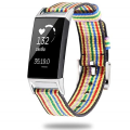 Miniatyrbild 1 av 2: För Fitbit Charge 3- watch Nylon Canvas-rem Plastkontakt Längd: 21cm Iridescence