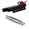 Miniatyrbilde 4 av 4: 2stk Universal 8led Kjørelys Kjørelys Drl Biltåkelampe Vanntett Hvit Billys DC 12v,kald Hvit