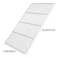 Miniatyrbilde 3 av 5: Avkjølingsrist, sett med 2, avkjølingsrist for kaker laget av rustfritt stål 31x20cm