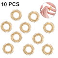 Miniatyrbillede 2 af 5: 10 stk. fingerringe - Mini fjederdekompressionsfingerringe til børn og voksne 10pcs Gold