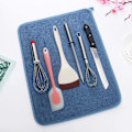 Miniatyrbilde 4 av 5: 2-pakning mikrofiber oppvaskmatte grey blue