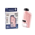 Pikkukuva 4 / 5: Kädessä pidettävä mikroskooppi 60-120x taskumikroskooppi LED-valo kannettava minikroskooppi Pink