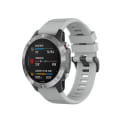 Miniatyrbilde 3 av 5: For Garmin Fenix ​​7 / Epix 22 mm ensfarget silikon hurtigutløser klokkerem Gray