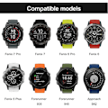 Miniatyrbilde 4 av 5: 22mm Quick Fit-rem for Garmin Fenix 7 Pro/fenix 7/fenix 6/fenix 5/epix 2