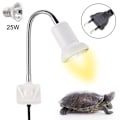 Miniatyrbillede 1 af 5: Reptil varmelampe sollampe med justerbar holder klemmelampe med afbryder skildpadde solbad spotlys med 360 roterbar arm strømadapter til firben skildpadde