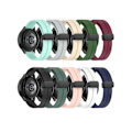 Miniatyrbillede 3 af 4: Rem til Garmin Venu Sq 2 20Mm Ensfarvet Magnetisk Spænde Silikone Sort Urrem