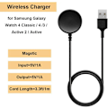 Miniatyrbillede 5 af 5: Oplader til Samsung Galaxy Watch 4/4Classic/3/Active 2/Active