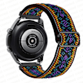 Miniatyrbillede 1 af 5: 20 mm 22 mm bånd til Samsung Galaxy Watch 4/classic/3/5/pro/active 2 Gear S3 Elastic Nylon Loop Huawei Watch Gt 2 2e 3 Pro Strap Bohemia purple 22mm