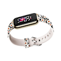 Miniatyrbillede 3 af 4: Til Fitbit Luxe Special Edition-tryk af silikoneurrem Daisy