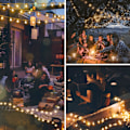 Miniatyrbild 5 av 5: Globe Slingers Ljusslinga Sovrum, 50 LED Batteridrivna Ljusslingor, Inomhus Ljusslingor för Jul, Bakgård, Uteplats, Trädgård, Fest, Sovrum