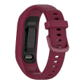Miniatyrbilde 4 av 5: For Garmin Smart 5 Solid Color Silikon Klokkebånd Wine Red
