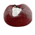 Miniatyrbillede 2 af 3: Lazy Sofa Bean Bag Kunstig Pels Bean Bag Bean Sofa claret 150cm*75cm