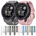 Miniatyrbilde 3 av 5: For Garmin Instinct 2s 20 mm damesilikonklokkerem med blonder White