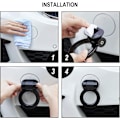 Miniatyrbillede 4 af 5: Trækhage Kit Sort Bil Dekorationer Sticker Bil Dekoration Bumper til Auto