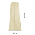 Pikkukuva 5 / 5: Suuret vaatekassit 180x80x22cm Saver pölytiivis hääpukupussi Beige