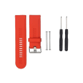 Miniatyrbilde 1 av 4: For Garmin Fenix3 Hr silikonklokkerem Red