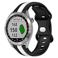 Miniatyrbild 1 av 5: För Garmin Approach S40 20mm Butterfly Spänne Tvåfärgad watch Black-White