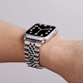 Miniatyrbild 5 av 5: Metallrem för Apple Watch 49 mm 40 mm 41 mm 42 mm 44 mm 45 mm Lyxarmband i rostfritt stål Tillbehör för Iwatch 8 7 6 5 4 3 2 Se Silver For 38mm 40mm 41mm