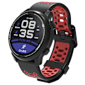 Miniatyrbild 2 av 5: Dubbelfärgad 20 mm silikonklocka för Coros Pace 2/garmin Vivoactive 5/garminactive 5/venu Sq 2 Black Red