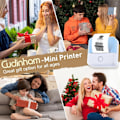 Pikkukuva 5 / 5: Mini-lämpötulostin, langaton tarratulostimen nauhalla, yhteensopiva iOS:n ja Androidin kanssa