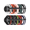 Miniatyrbillede 4 af 4: Rem til Garmin Forerunner 645 Music 20Mm Foldbar Magnetisk Spænde Silikone Urrem Hvid-Sort