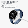 Miniatyrbillede 2 af 5: Oplader til Xiaomi Watch S2 bæretaske (42 mm/46 mm) (hvid)
