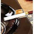 Miniatyrbild 3 av 3: Askkopp Fyrkantig Keramisk Cigarr Askfat