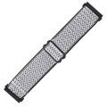 Miniatyrbilde 3 av 5: For Fitbit Versa 4 / Sense 2 Universal Wave Nylon Watch Band White Black