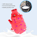Miniatyrbilde 2 av 2: Squeaky Pig Dog Toys, Pig Dog Toy For Small Medium Large Dogs, Durable Rubber Pig Squeaker Dog Puppy Chew Toys Red-Blue 1 pcs