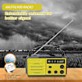 Miniatyrbild 3 av 4: Am/ Väderradio Solradio Dynamo Radio Sos Alarm Nödväderradio Handvevsradio För Ryggsäcksresor Gul