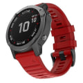 Miniatyrbilde 1 av 5: For Garmin Fenix ​​7x silikonklokkerem Red