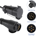 Miniatyrbilde 5 av 5: 13-polet til 7-polet 1,8 m tilhengerforlengelseskabeladapter for sleping