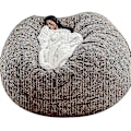 Miniatyrbillede 4 af 4: Lazy Sofa Bean Bag Kunstig Pels Bean Bag Bean Sofa brown 150cm*75cm