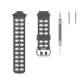 Miniatyrbilde 2 av 5: For Garmin Forerunner 310xt tofarget silikonklokkerem Grey Light Grey
