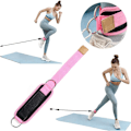 Miniatyrbillede 4 af 5: Fitness Ankelfastgørelser - Justerbare Benærmer Hme Wrkut Heavy Duty Eercise med Dør Ankr - Forbedre Ben Abs og Formning af Balder, pink