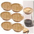 Miniatyrbilde 1 av 5: Bambus Vinglass Charcuterie Toppsett Vinglass Charcuterie Topp Vinglass Charcuterie Brett Topp for Vinglass eller Appetittvekkere Desserter