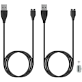 Miniatyrbilde 1 av 5: Lader for Garmin Approach S10 S12 S40 S42 S60 S62 S70, erstatningsladekabel plus en laderportbeskytter grå