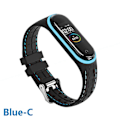 Pikkukuva 1 / 5: Silikonihihna Xiaomi Mi Band 6 7 5 3 4 Lisävarusteet Urheilurannekkeen Vaihtovyö Correa Ranneke Mi Band 7 6 Nfc Ranneke Blue-C Mi band 3 4