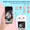 Miniatyrbild 2 av 5: Mini Bärbar Skrivare, Trådlös Bluetooth Termisk Fickskrivare för iOS och Android Grön