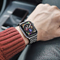 Miniatyrbillede 3 af 5: Metalrem til Apple Watch Ultra 49mm 8 7 45mm 41mm Rustfrit stål Smart Watch Armbånd til Iwatch 6 5 4 3 Se 44mm 42mm 40mm Silver and tool For iwatch 8 45mm