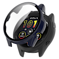 Miniatyrbild 1 av 5: Huamade For Garmin Forerunner 265 Smart Watch Pc case med skärmskydd i härdat glas Dark Blue