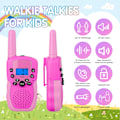 Miniatyrbild 2 av 5: Walkie-talkies för barn Lång räckvidd Walkie-talkie 2-pack 2-vägsradio 22 kanaler Rosa