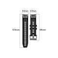 Miniatyrbilde 4 av 4: Rem for Garmin Fenix 7 Metallspenne Solid Color Silikonklokke Rem Hvit