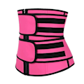 Miniatyrbillede 5 af 5: Taljetræner Bælte Kvinder Sauna Dragt Sved Wrap Træner Slankende Cincher Body Shaper Rose Red L