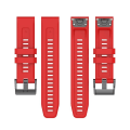 Miniatyrbilde 2 av 5: For Garmin Fenix ​​7x hurtigutløsende silikonklokkerem Red