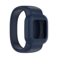 Miniatyrbilde 1 av 5: For Garmin Vivofit Jr3 No Buckle Silicone Pure Color Watch Band Dark Blue